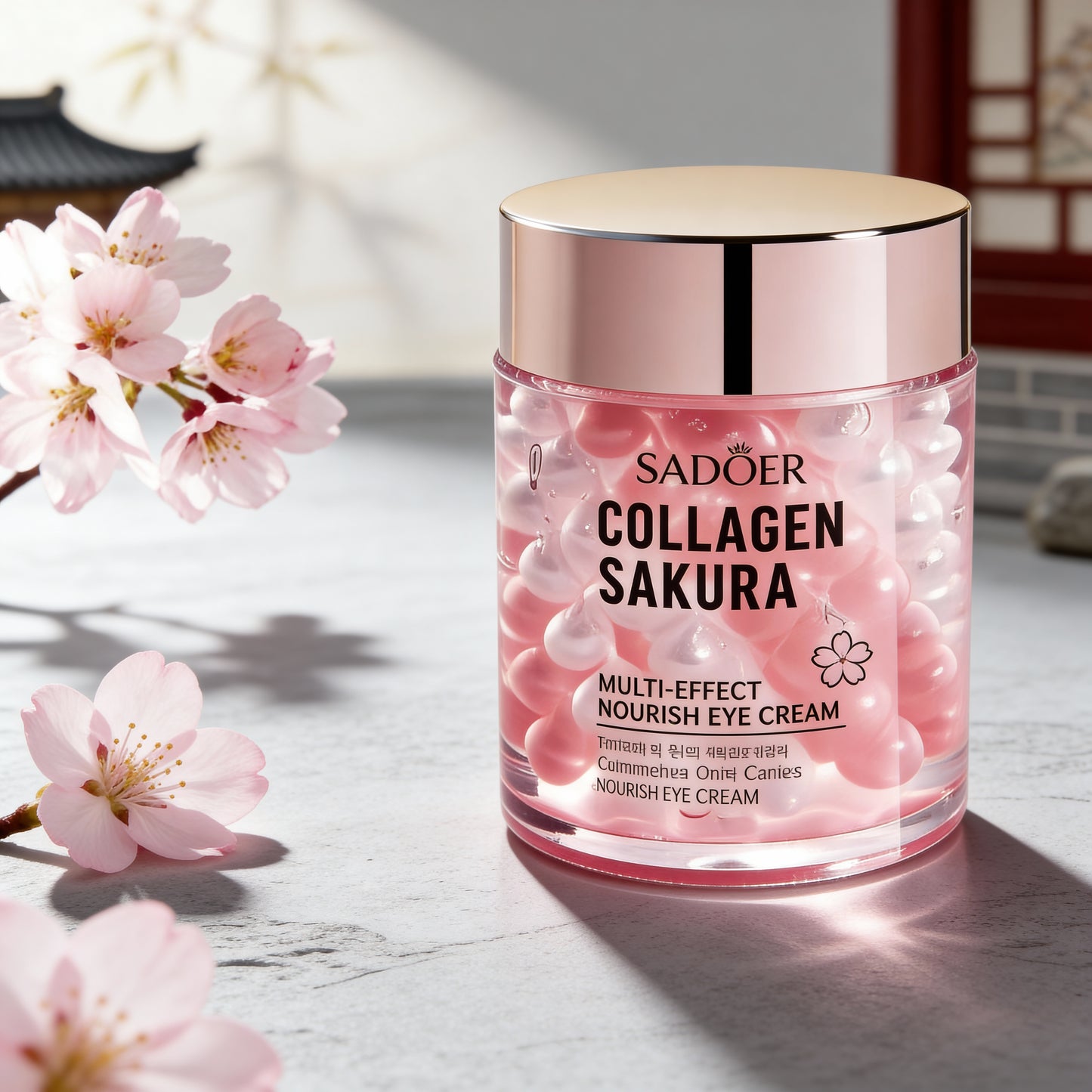 SADOER Sakura Bloom-Perlen-Augencreme