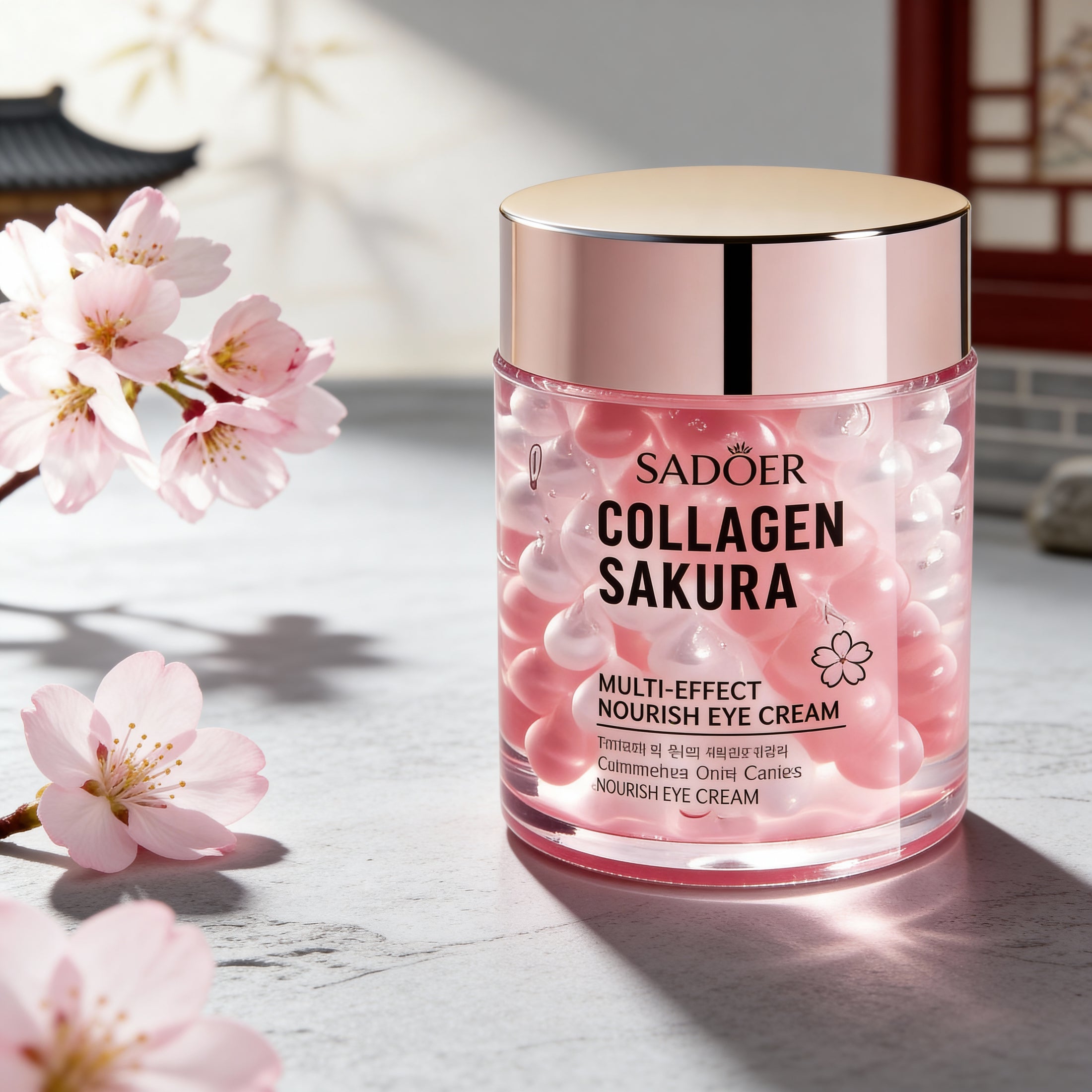 SADOER Sakura Bloom-Perlen-Augencreme