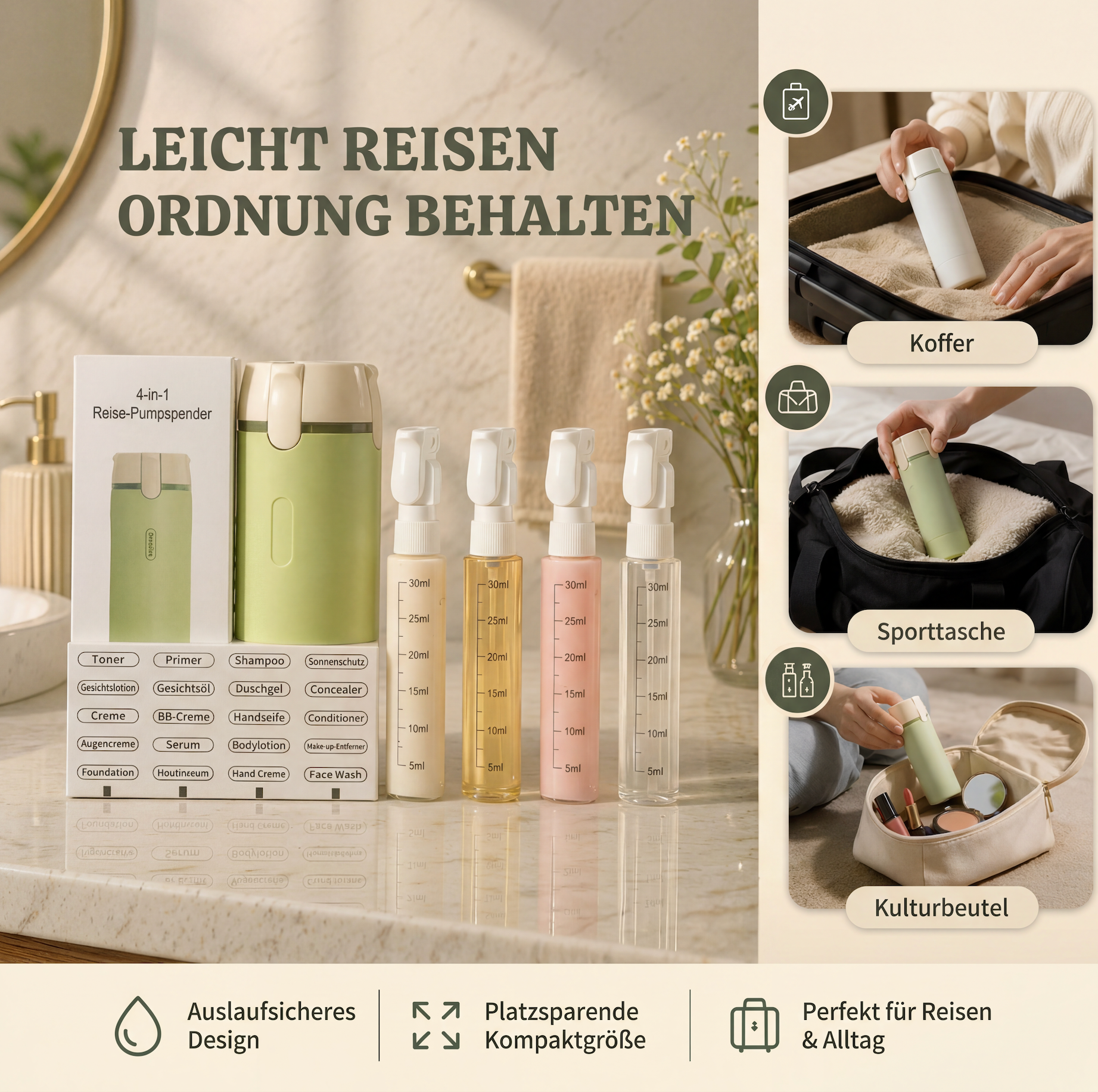 4-in-1 Bloom Reisepender