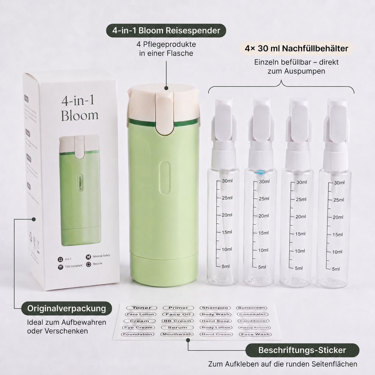 4-in-1 Bloom ReiseSpender