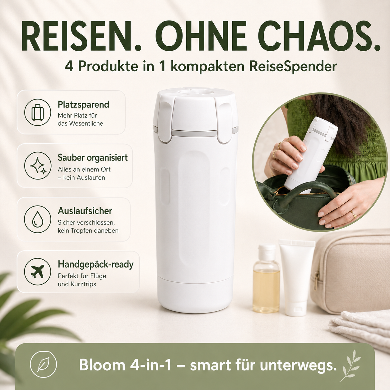 4-in-1 Bloom Travel Dispenser