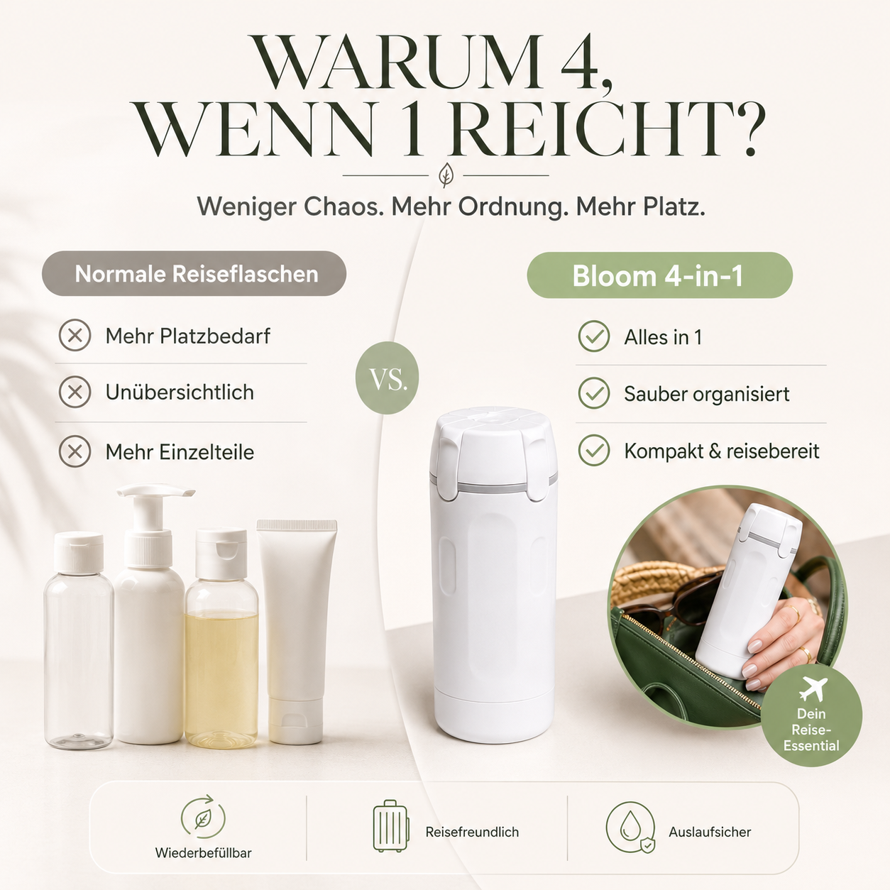 4-in-1 Bloom Reisespender
